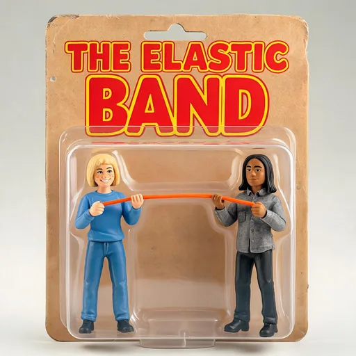 The Elastic Band in the collectible figurine style — sample illustration