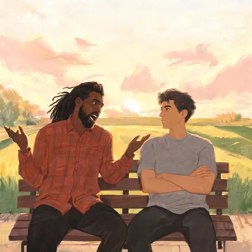 Storybook sample — made-up characters