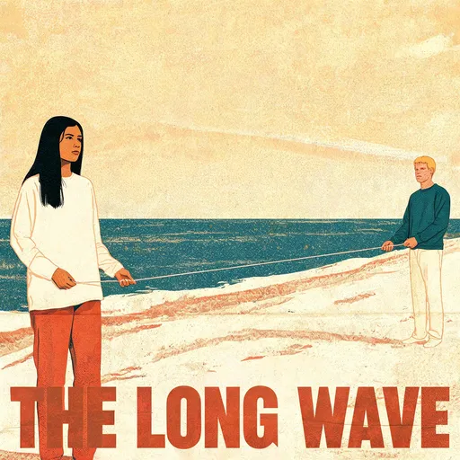 The Long Wave in the buddy-movie poster style — sample illustration