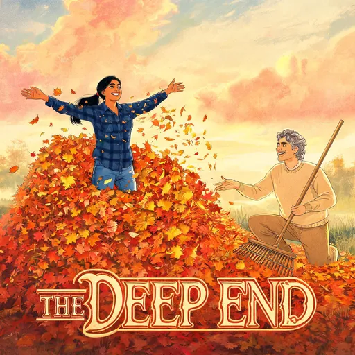 The Deep End in the 90s film poster style — sample illustration