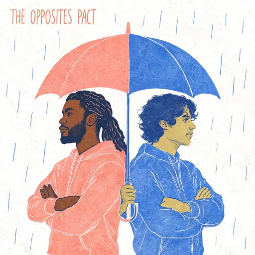 The Opposites Pact in the risograph print style — sample illustration